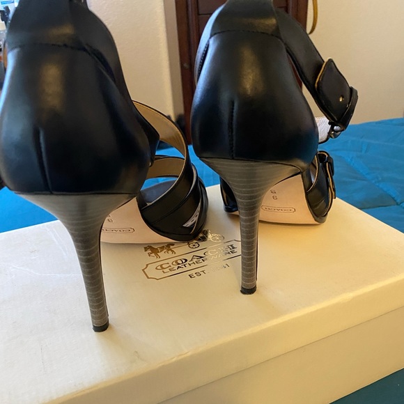 Gently used Coach shoes Fawn Vachetta strap style - Picture 6 of 7